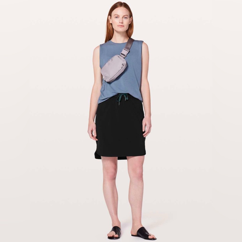 lululemon athletica Black Pull‑On Mini Skirt